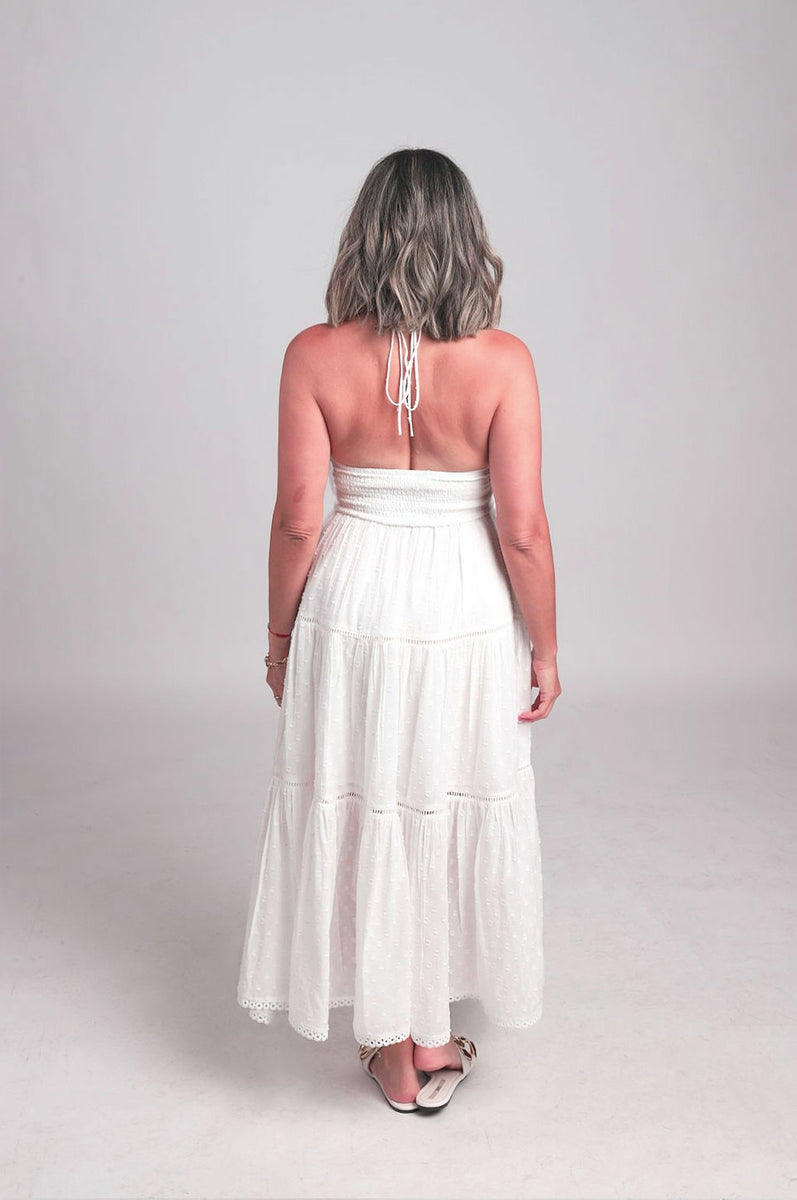 white bow midi dress Lana White Bow Midi Dress – Aída La Mode