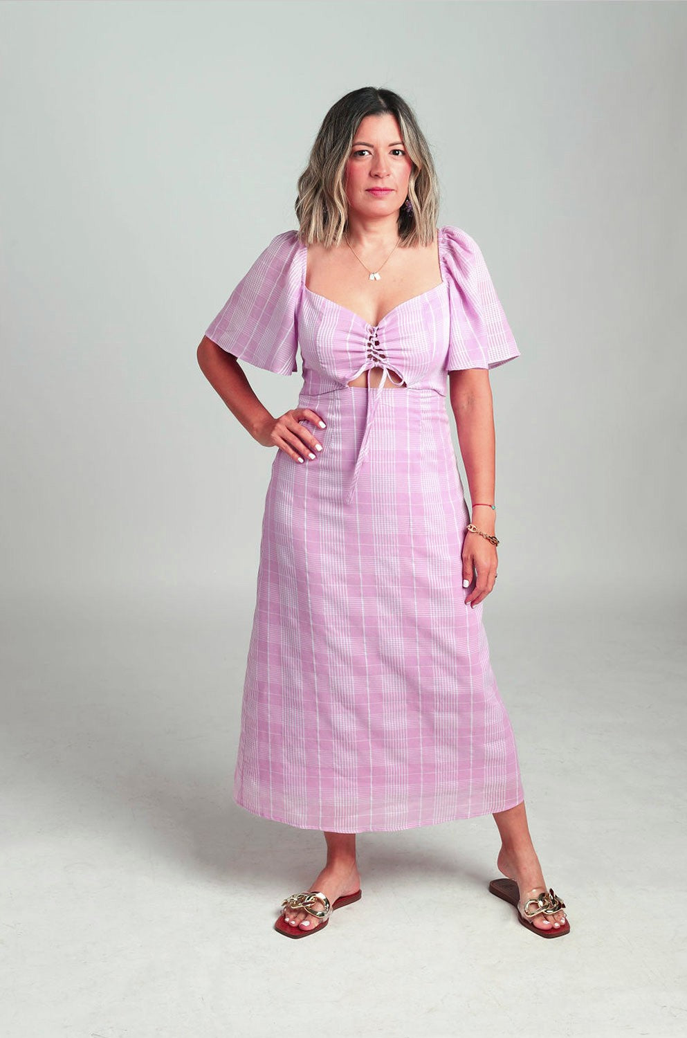 Dana Plaid Dress Ada La Mode Dana Plaid Dress Ada La Mode
