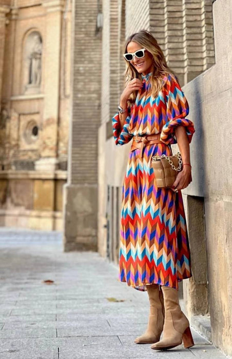 Ethnic Bohemian Casual Dress