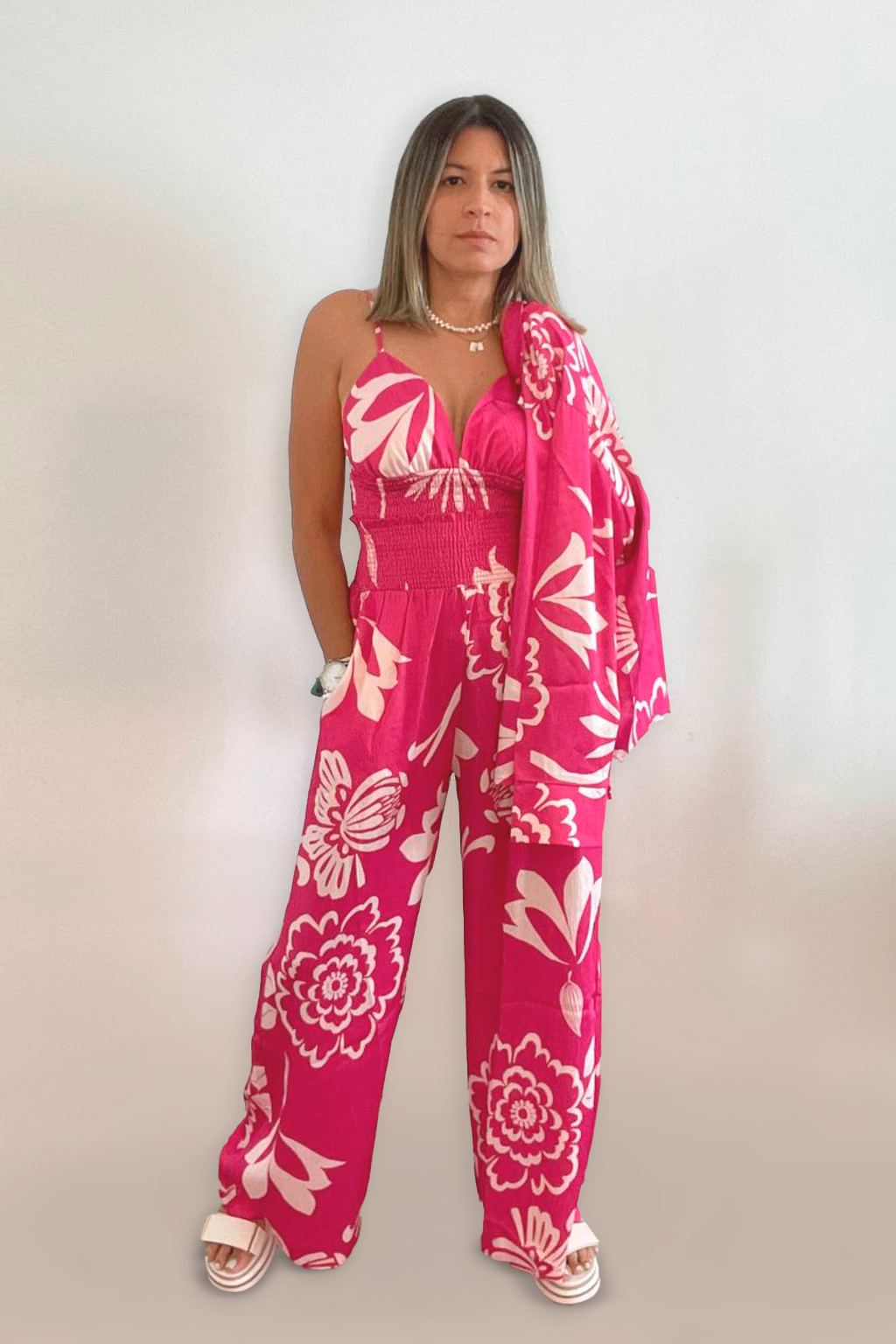 Floral Fucsia 3pcs Set