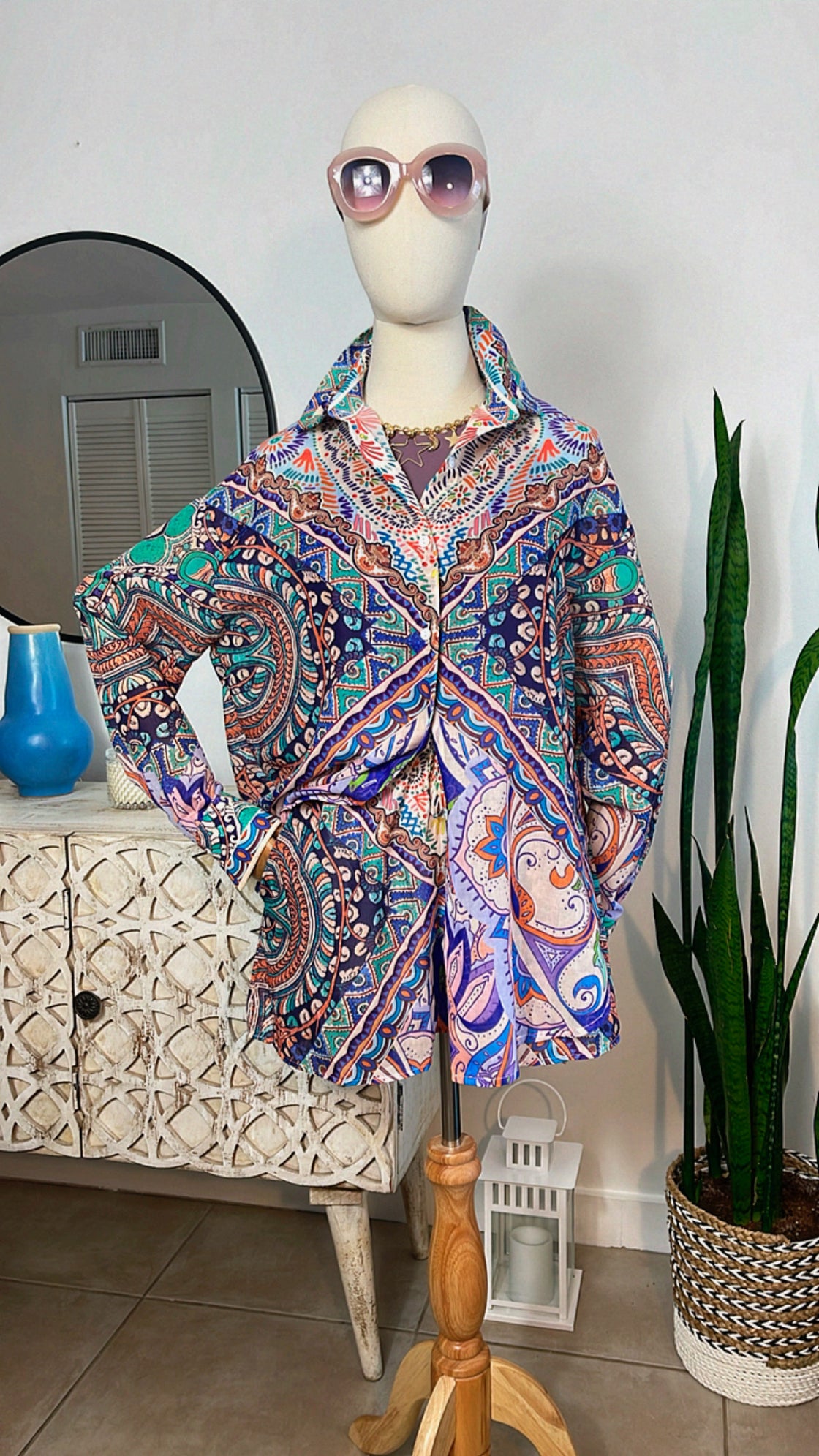 Short Pants Print Set